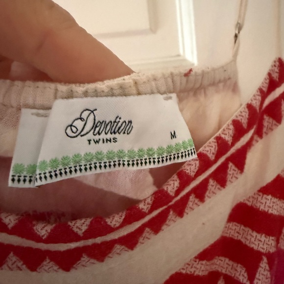 Devotion TWINS Pink and Orange A-Line Skirt - Picture 3 of 3